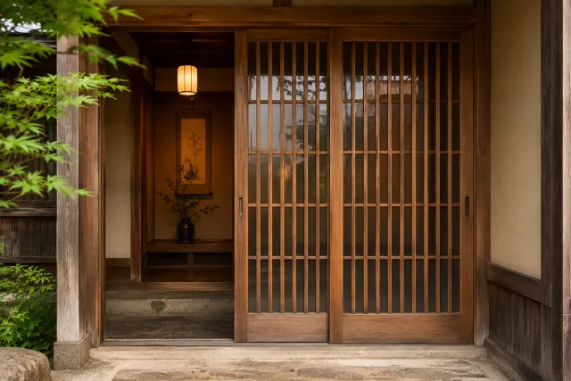 古い家の建具　格子戸を無料出張買取します