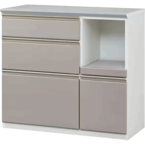 ニトリ　キッチンカウンター(アルミナ3 100CT SI)